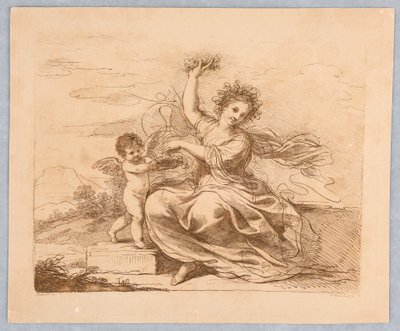 Flora, com um Cupido de Francesco Bartolozzi