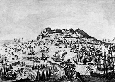 Gibraltar durante a Guerra da Independência Americana de Francesco Bartolozzi