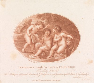 Unschuld gelehrt durch Liebe und Freundschaft de Francesco Bartolozzi