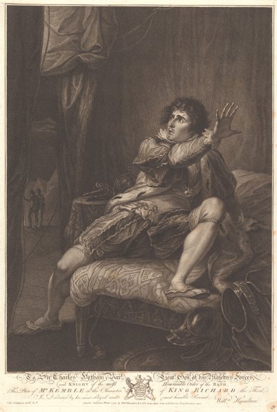 O Sr. Keuible no papel do rei Ricardo III de Francesco Bartolozzi