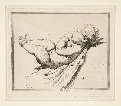 Criança nua de Francesco Bartolozzi