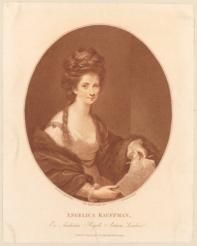 Porträt von Angelika Kauffmann de Francesco Bartolozzi