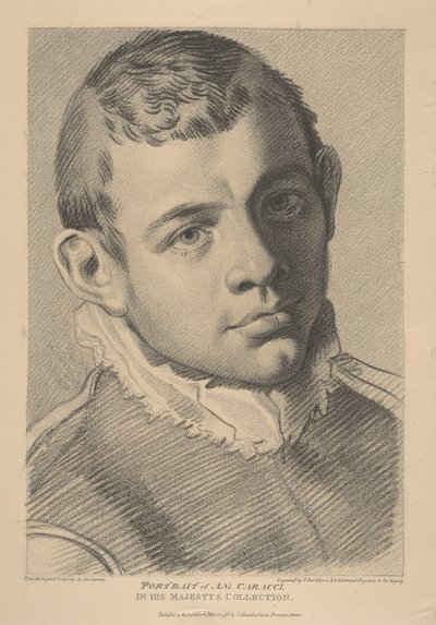 Retrato de Annibale Carracci de Francesco Bartolozzi
