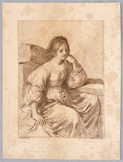 Retrato de uma senhora de Francesco Bartolozzi