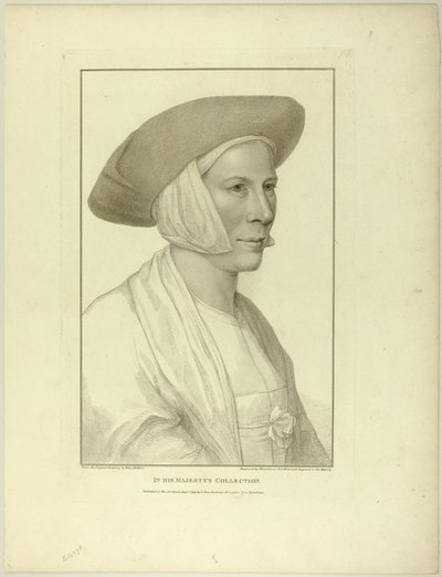 Retrato de uma mulher camponesa de Francesco Bartolozzi