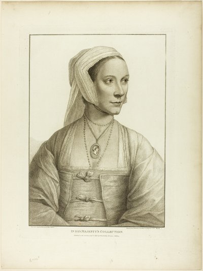 Retrato de uma mulher virada para a direita de Francesco Bartolozzi