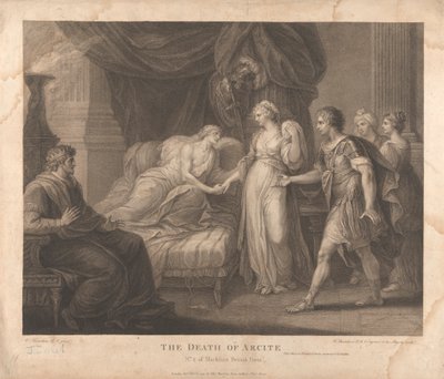 A Morte de Arcite de Francesco Bartolozzi
