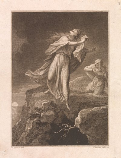 A Ressurreição, Santa Maria Madalena e Maria, mãe de Tiago de Francesco Bartolozzi
