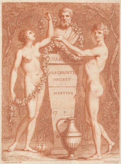 Eintrittskarte: Anacreontic Society Meeting de Francesco Bartolozzi