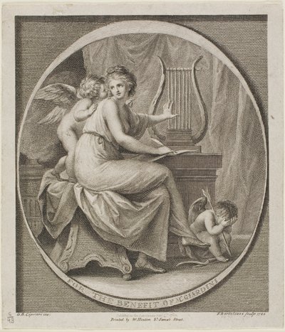 Bilhete Beneficente de M. Gardini de Francesco Bartolozzi