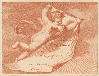 Eintrittskarte für das Theatre Royal, Covent Garden de Francesco Bartolozzi