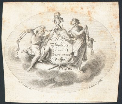 Cartão de comércio, William Wilson de Francesco Bartolozzi