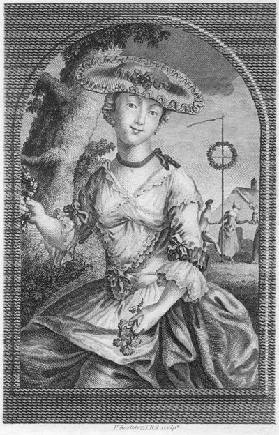 Jovem, c1740-1810. de Francesco Bartolozzi
