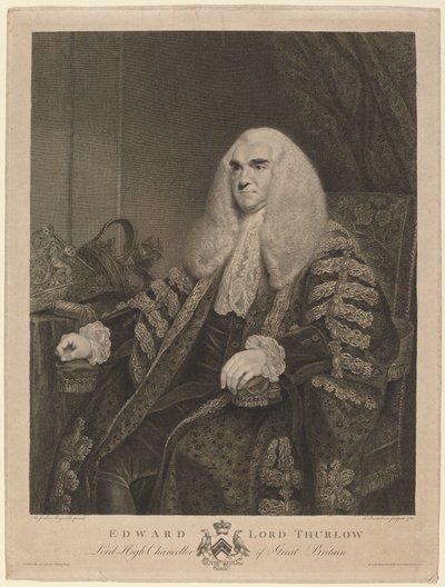 Eduardo, Lorde Thurlow de Francesco Bartolozzi after Sir Joshua Reynolds