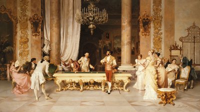 Um jogo de bilhar de Francesco Beda