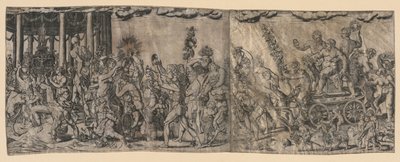 Cena bacanal, final do século 1500 ao início do século XVI. de Francesco Bertelli