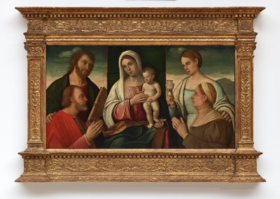 Madonna e Criança com Santos e Doadores de Francesco Bissolo