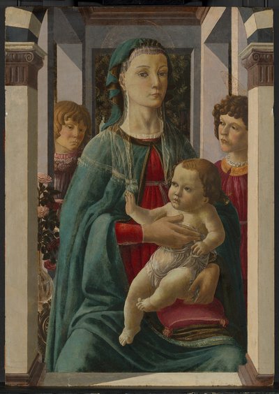 Virgem e Menino com Dois Anjos, 146575. de Francesco Botticini