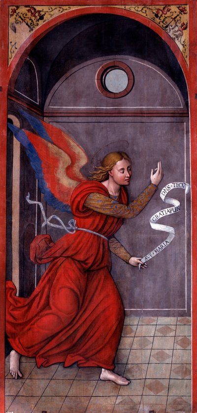 Anunciação: Arcanjo Gabriel (Pintura, cerca de 1549) de Francesco Brea