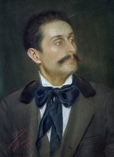 Retrato do pintor Mariano Mancini de Francesco Brici
