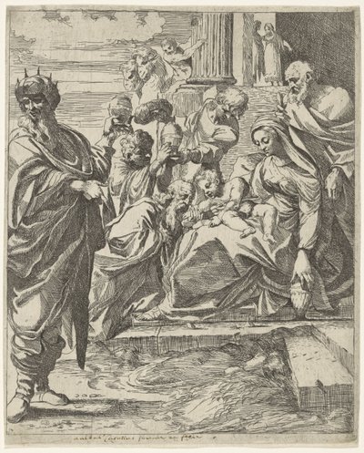 Adoração pelos reis de Francesco Brizio (attributed to)
