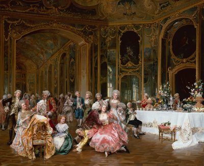 A Ponte do Amor (óleo sobre tela) de Francesco Brunery