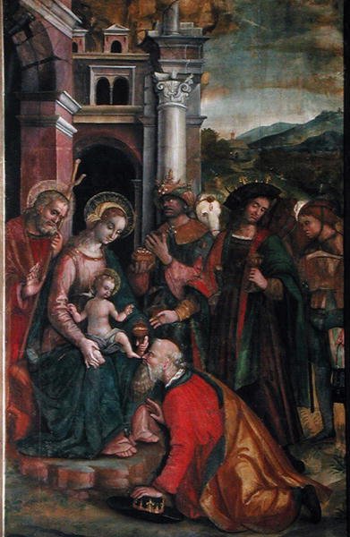 Adoração dos Magos, 1517 (ver 211851) de Francesco Casella