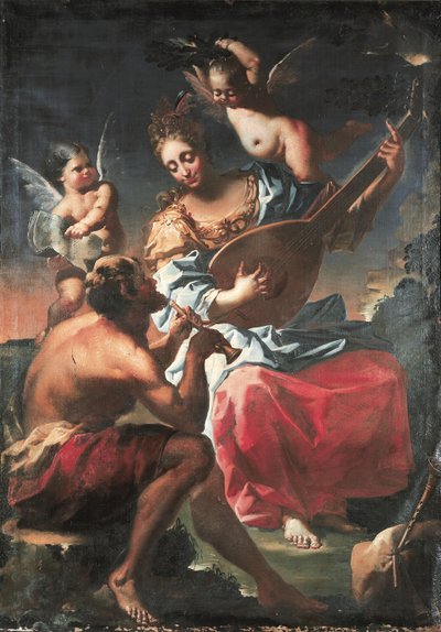 Alegoria da música (óleo sobre tela) de Francesco Conti