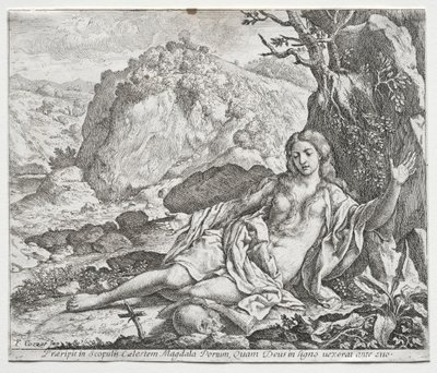 O Penitente Magdalen, 1650. de Francesco Cozza