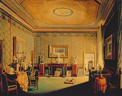 Salão na Casa Barbierrini, 1830-40 de Francesco Diofebi