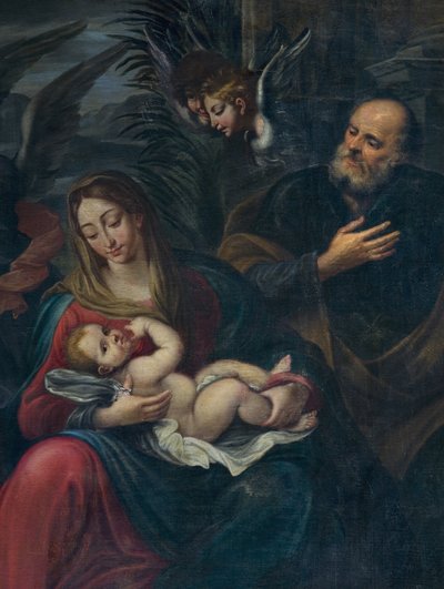 Adoração dos pastores, detalhe de Francesco Fabbrica