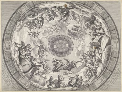 Decoração em cúpula com figuras do Antigo Testamento e anjos
Cupola prima di musaico capella del SS.mo Crucifisso (...) (título sobre o objecto)
Decorações em cúpula na Basílica de São Pedro (título da série) de Francesco Faraone Aquila
