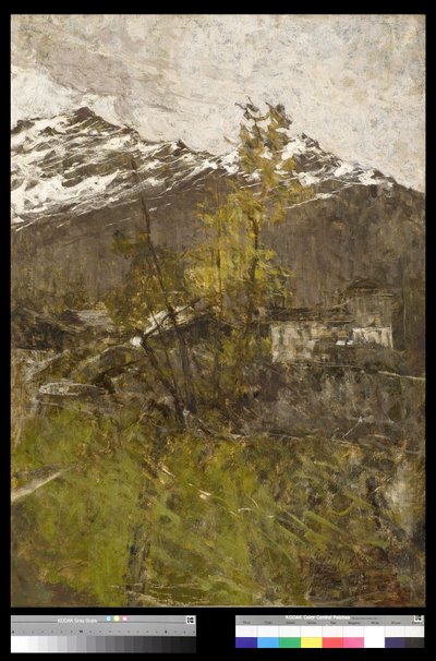 Primeira neve ou paisagem, 1889 de Francesco Filippini
