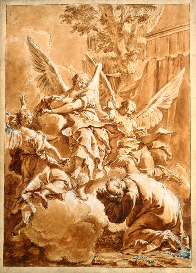 Abraão e os três anjos de Francesco Fontebasso