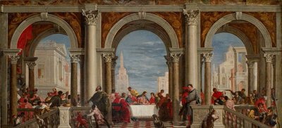 A festa na casa de Levi, 1720-1769 de Francesco Fontebasso