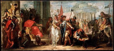 A magnanimidade de Scipio Africanus, c1727-1769 de Francesco Fontebasso