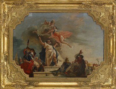 O sacrifício de Ifigênia, século XVIII de Francesco Fontebasso