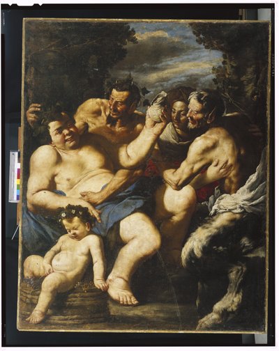 Silenus bêbado, c.1640 de Francesco Francanzano