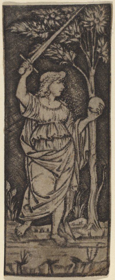 Figura Alegórica: Mulher com Espada e Esfera de Francesco Francia or Peregrino da Cesena