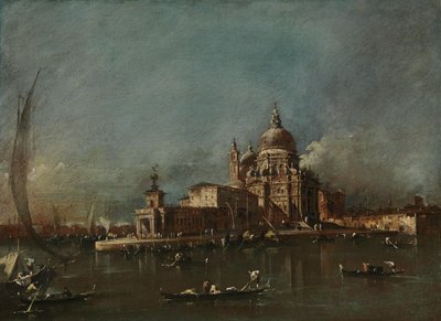 Vista de Santa Maria della Salute e da Dogana de Francesco Guardi