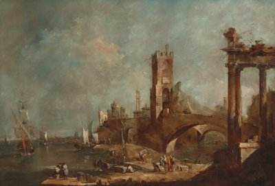 Capricho de um porto de Francesco Guardi