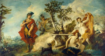 Carlo e Ubaldo Resistindo aos Encantamentos das Ninfas de Armida, 17501755 de Francesco Guardi