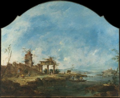 Paisagem fantástica de Francesco Guardi
