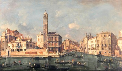 Grande Canal: San Geremia e a entrada para o Canneregio de Francesco Guardi
