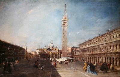 Piazza San Marco (óleo sobre tela) de Francesco Guardi