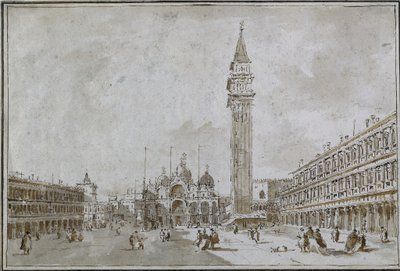 Praça San Marco, Veneza de Francesco Guardi
