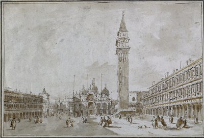 Piazza San Marco, Veneza, década de 1780. de Francesco Guardi
