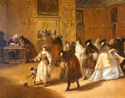 Ridotto (Foyer), de Francesco Guardi (1712-1793), óleo sobre tela de Francesco Guardi