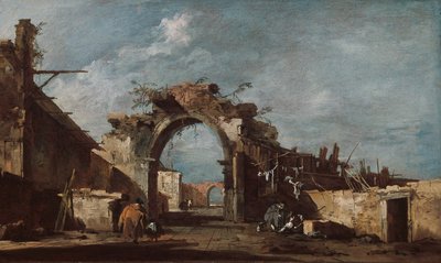 Arco em ruínas de Francesco Guardi
