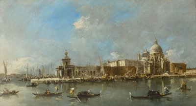 Santa Maria della Salute e a Dogana, Veneza de Francesco Guardi